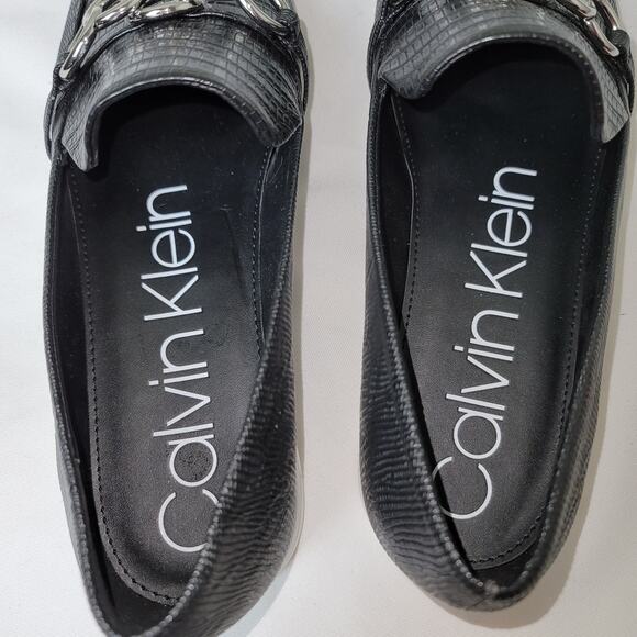 Calvin Klein Black Banda Chain Loafer 9 - Picture 6 of 8